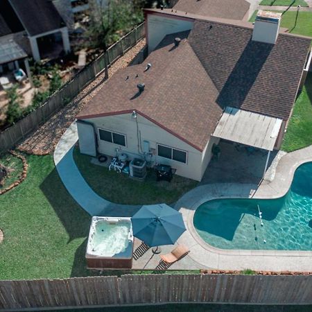 1976Houstongem Luminous Pvtpool & Hottub Dt20Mins For Lrg Families 6Beds 2Bath Villa Exterior foto